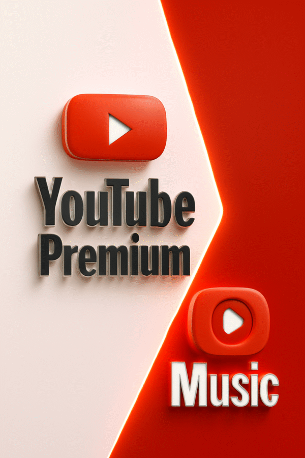 اشتراكين يوتيوب بريميوم 👑 + ميوزك 🎶 ✅ (اثنين في واحد 2x🤩📦)