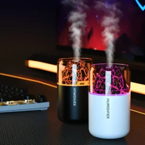 مرطب هواء LED بـ 7 ألوان - تشغيل هادئ للغاية 🍃