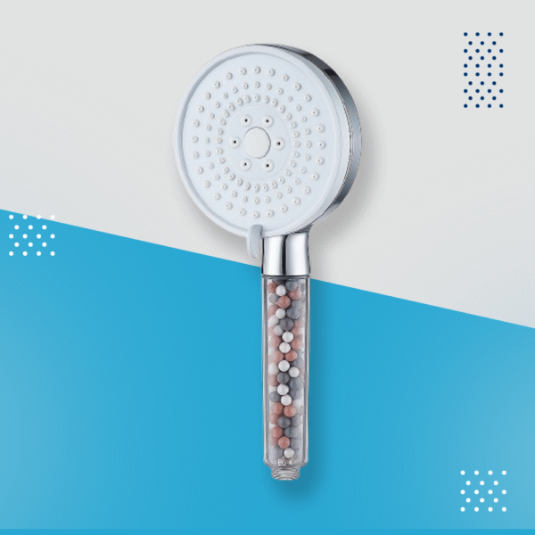 رأس دش محمول بـ 5 أوضاع مع فلتر خرز معدنية لتنقية المياه