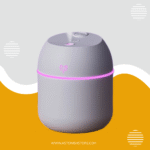 مرطب هواء USB متعدد الألوان بإضاءة LED – مثالي لغرفة، النوم والسيارات، والمنزل، مع 20 قطعة فلتر استبدال