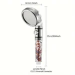 ⁦رأس دش عالي الضغط مع فلتر الخرز – بـ3 أوضاع⁩ - الصورة ⁦6⁩