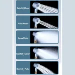 ⁦رأس دش محمول بـ 5 أوضاع مع فلتر خرز معدنية لتنقية المياه⁩ - الصورة ⁦3⁩