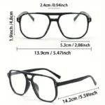 ⁦نظارات أنيقة بإطار كامل - مناسبة للعمل المكتبي والقراءة  ️⁩ - الصورة ⁦2⁩