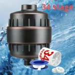 ⁦فلتر دش متعدد الطبقات لإزالة الكلور والشوائب ولتنقية متقدمة للمياه وتحسين شعرك وبشرتك✨ – مزود بفيتامين C⁩ - الصورة ⁦9⁩