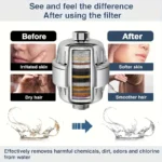 ⁦فلتر دش متعدد الطبقات لإزالة الكلور والشوائب ولتنقية متقدمة للمياه وتحسين شعرك وبشرتك✨ – مزود بفيتامين C⁩ - الصورة ⁦4⁩