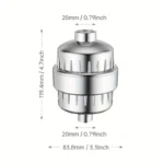 ⁦فلتر دش متعدد الطبقات لإزالة الكلور والشوائب ولتنقية متقدمة للمياه وتحسين شعرك وبشرتك✨ – مزود بفيتامين C⁩ - الصورة ⁦17⁩