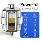 ⁦فلتر دش متعدد الطبقات لإزالة الكلور والشوائب ولتنقية متقدمة للمياه وتحسين شعرك وبشرتك✨ – مزود بفيتامين C⁩ - الصورة ⁦2⁩