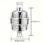 ⁦فلتر دش متعدد الطبقات لإزالة الكلور والشوائب ولتنقية متقدمة للمياه وتحسين شعرك وبشرتك✨ – مزود بفيتامين C⁩ - الصورة ⁦16⁩