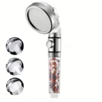 ⁦رأس دش عالي الضغط مع فلتر الخرز – بـ3 أوضاع⁩ - الصورة ⁦7⁩