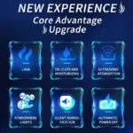 ⁦مرطب هواء LED بـ 7 ألوان - تشغيل هادئ للغاية⁩ - الصورة ⁦8⁩